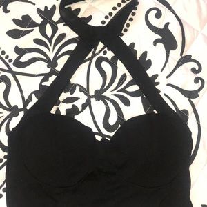 Crop Top with Choker Neck